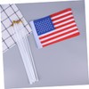 FUNOMOCYA Hand Held American Flag Stick 20pcs Polyester Plastic International