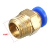Sourcingmap Air Compressor 1/4PT Male Thread to 6mm Hole Dia