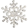 XNHIU Snowflake Brooch Pin Crystal Xmas Chest Pin