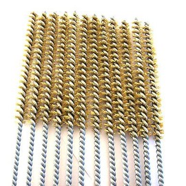 6 Goliath Industrial 16" Brass Wire Tube Cleaning Brush 3/8" TB38B Brushes Gun
