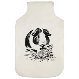'Guinea Pig Munching On Hay' Hot Water Bottle Cover (HW00033534)