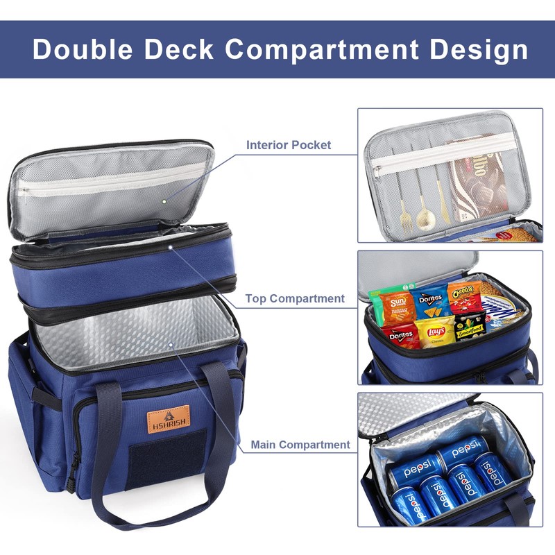Tactical Lunch Box, Expandable Insulated Large Lunch Bag, Heavy Duty
