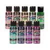 DecoArt Galaxy Glitter Paint 9 Color Multicolor Glitter Paint Set,
