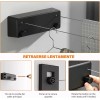 DIJIA Tendederos Plegables Tendedero Retráctil De Pared 2 Líneas