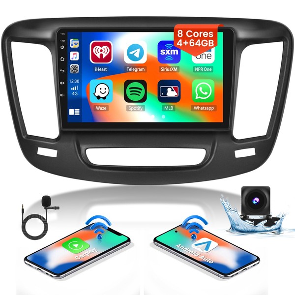 Inefala 8-Core 4+64G Android 13 Car Stereo for Chrysler 200