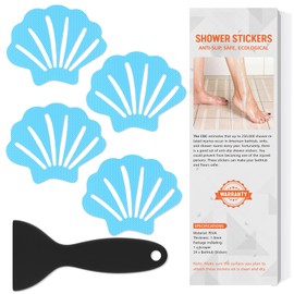 Bathtub Stickers Non Slip, Shell Shaped Tubs Safety Shower Treads, Adhesive Sticker for Bathroom Bathtub, Shower Floor (Blue)