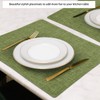 Qwrqwr Sage Green Rectangular Placemats for Table 4Pcs Linen Table