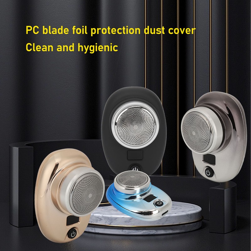 Electric Beard Trimmer Cordless Mini USB Rechargeable LED Display Waterproof