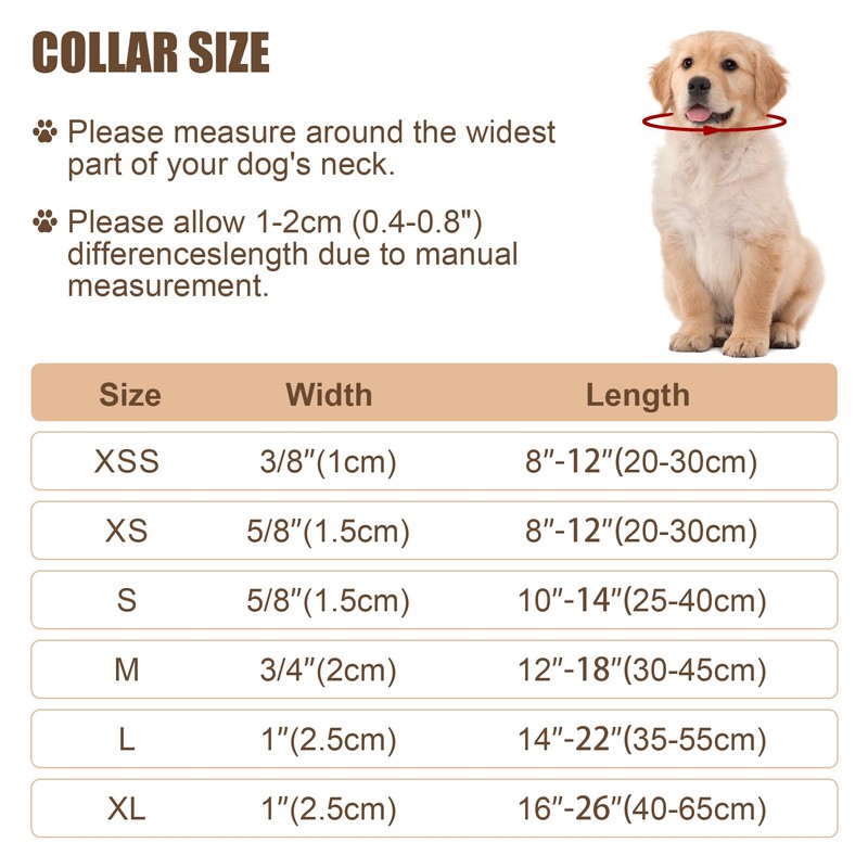 Reflective Dog Collar with Buckle Adjustable Safety Nylon Collars for