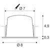 SLV NUMINOS® DL S / LED Recessed Ceiling Light /