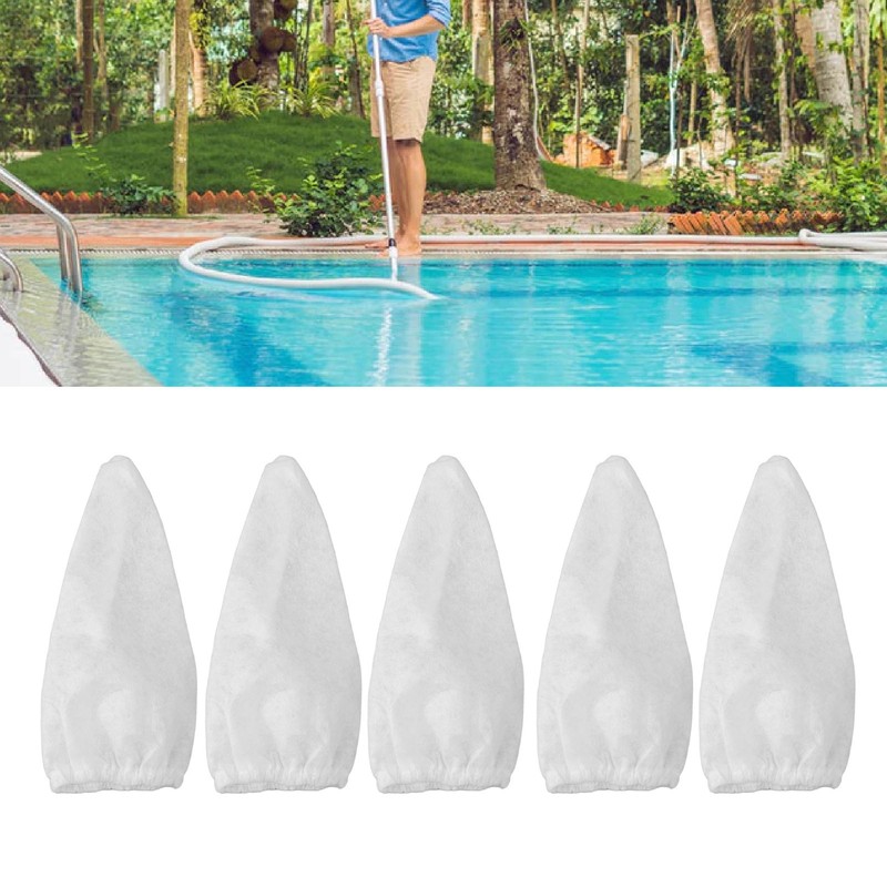 5PCS Vacuum Filter Bag Replacement Reusable Polyester Fiber Swimming Pool