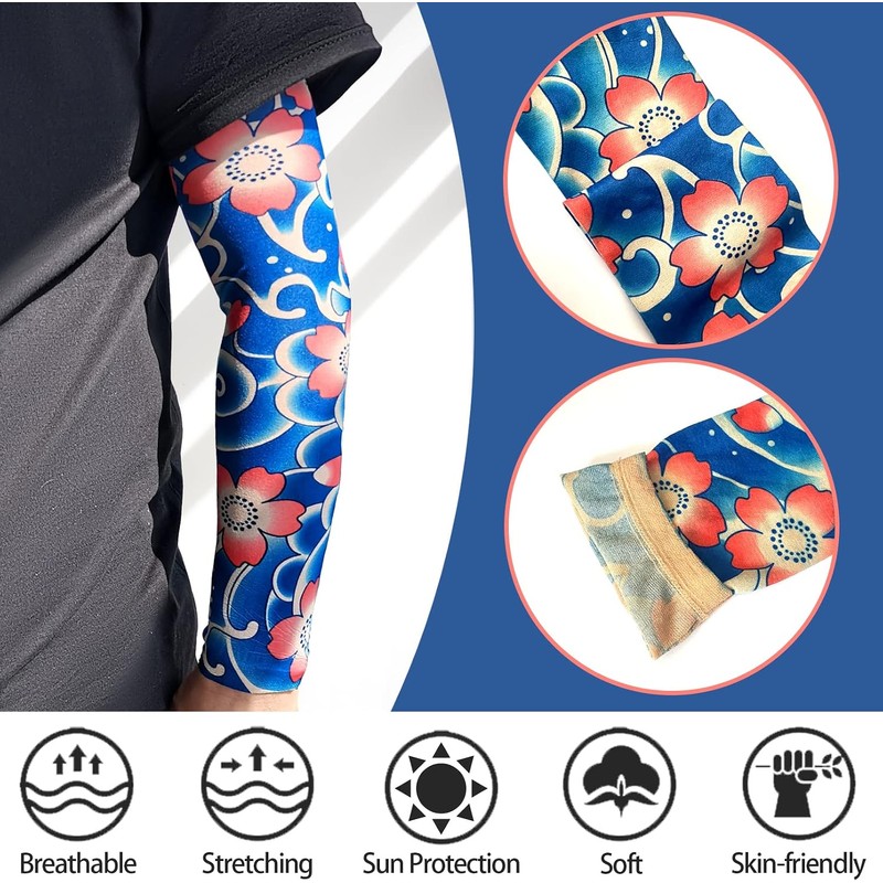 Aresvns - Funda para tatuajes para hombres y mujeres, mangas