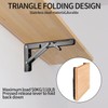 Heavy Duty Folding Shelf Brackets 200mm - 90 Degree Angle