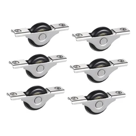 Operitacx 6pcs Silent Nylon Sliding Door Rollers Door Roller Sliding Wheel for Wardrobe Closet Cabinet Windows