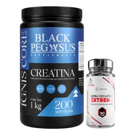 Kit Creatina Monohidratada 1kg + Quemador Extremo Grasa Corp