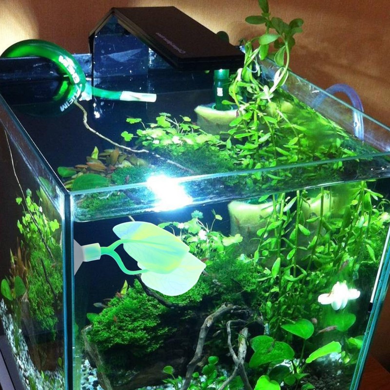 WOONEKY Betta Leaf Hammock Fish Rest Pad Double Bed for