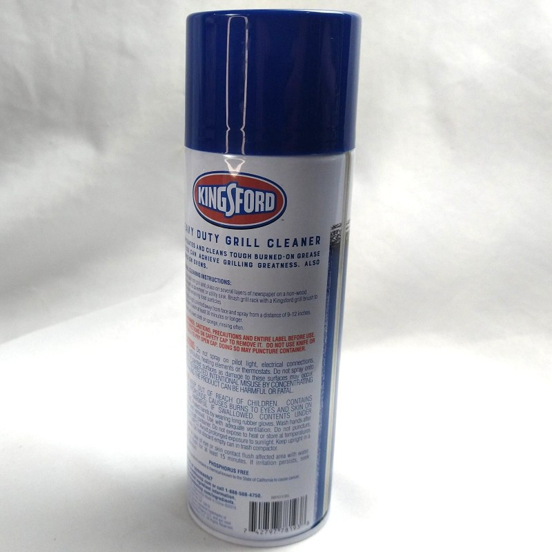 Kingsford Heavy Duty Spray-On Grill Cleaner Aerosol Cuts Through Grease