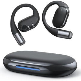 Wattne Audífonos de Oído Abierto Bluetooth 5.4 Open Ear Audífonos Inalámbricos Controladores de 12 mm Auriculares Inalámbricos Deportivos Micrófono Dual de Ruido ENC Sonido Estéreo Audífonos 40 Horas