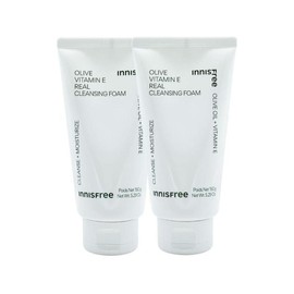 1+1 Innisfree Olive Vitamin E Real Cleansing Foam 150g / 1+1 이니스프리 올리브 비타민 E 리얼 클렌징 폼 150g