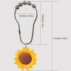 Sunflower Shower Curtain Hooks Rustproof Stainless Steel Decorative Shower Curtain
