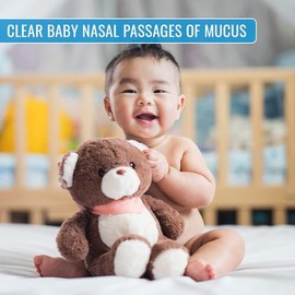 DMI Reusable Nasal Aspirator for Baby & Ear Bulb Syringe for Infant - Gentle Mucus Removal Suction to Clear Airway & Nasal | Baby Congestion Relief No