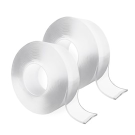 Ykimok 2 Rolls Nano Tape, 9.84ft Each Double Sided Acrylic Tape, Transparent and Ultra Sticky for Versatile Home & Office Use