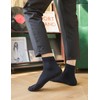 Yomandamor Men's Ankle Socks, Non-Binding Socks, Thin, Sweat Absorbent, Quick