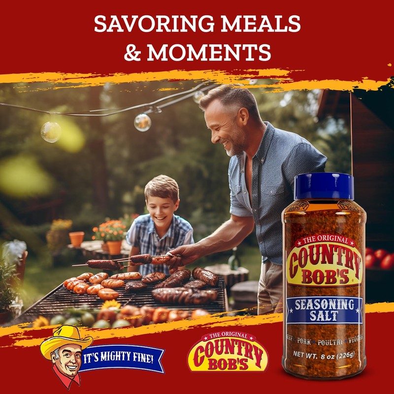 Country Bob's Original Seasoning Salt - Salty & Peppery Blend