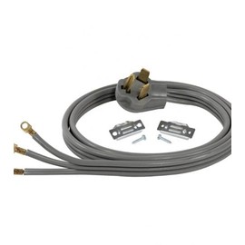 Dryer Cord, 10-30P Male Plug, 3-Prong SRDT, 10/3#10 Gauge, ETL Listed, Gray 5ft - 410-305