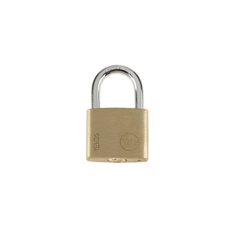 Yale YE1/120/1 Brass Padlock, Brass, 35/35 mm