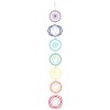 something different Chakra Wall Hanging/Dream Catcher (One Size) (Colourful)