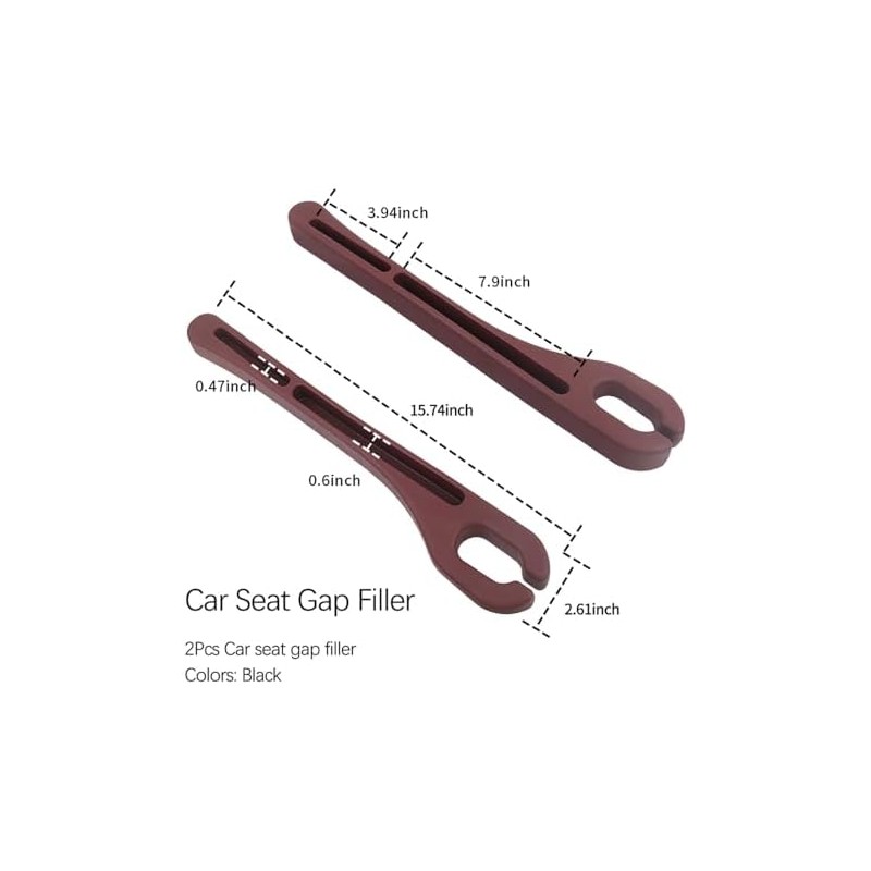 2 unidades de relleno de espacio para asiento de coche