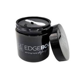 Style Factor Edge Booster HIDEOUT Styling Gel 16.9 Oz | Darkens Gray Hair with Strong Hold and High Shine (Natural Black), 16.9 Fl Oz (Pack of 1)