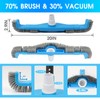 (2025 Upgraded) 20" 2 in 1 Pool Brush Vacuum Head