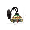 Chloe Lighting Empress Dragonfly Tiffany-Style Dark Bronze 1 Light Wall