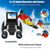 2.4" LCD Digital Binoculars with Camera for Adults, 12x32 48MP