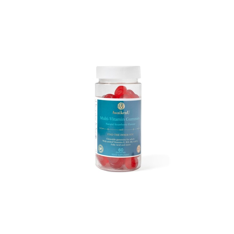 Multivitamin Gummies for Adults- Strawberry Flavour- 60 Gummies- Essential Vitamins