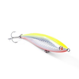 Seaspin Janas 107 Laguna – Esca Artificiale per la Pesca a Spinning, Pencil Bait Lipless Galleggiante 107 mm 19 g – Armatura Passante, Ancorette Rinforzate 3X – Per Spigole e Predatori (GBA)