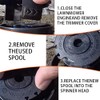 Pack of 6 Thread Spools Grass Trimmer Accessories Spool, 2