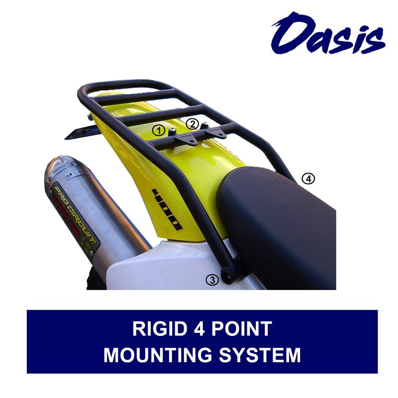 Oasis Rear Luggage Utility Rack - Compatible with Suzuki DRZ400S/SM