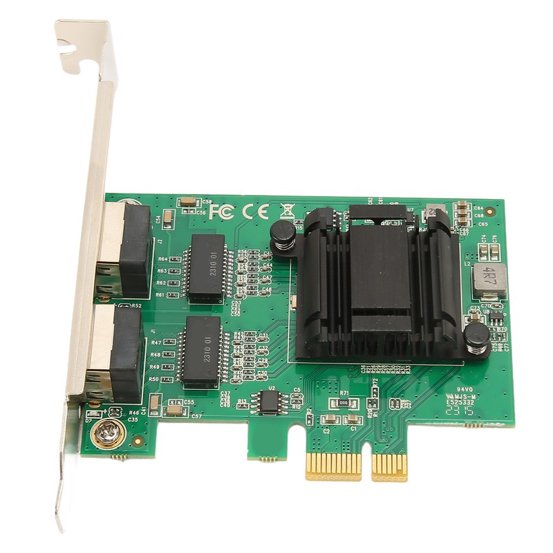 TXA108 82571 2 RJ45 Port Gigabit Network Card PCI Ex1