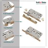 KOTARBAU® Interior Door Mortice Lock 72/50 mm for Profile Cylinder