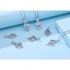 Starnny Letter Chain Women's 925 Silver Alphabet Initial Charm A-Z