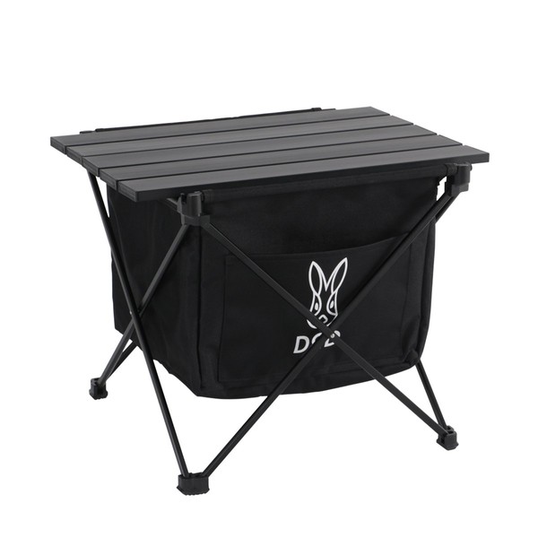 DOD GM1-598-BK Stealth X Mini Trash Can Hide Trash Can with Table Function Solo Camping Size