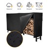 GASPRO 8FT Firewood Rack Outdoor with Cover, Adds Sturdy Middle