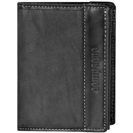 Compagno Foldable Wallet Men's Wallet Women's Portrait Format, charcoal, Classic