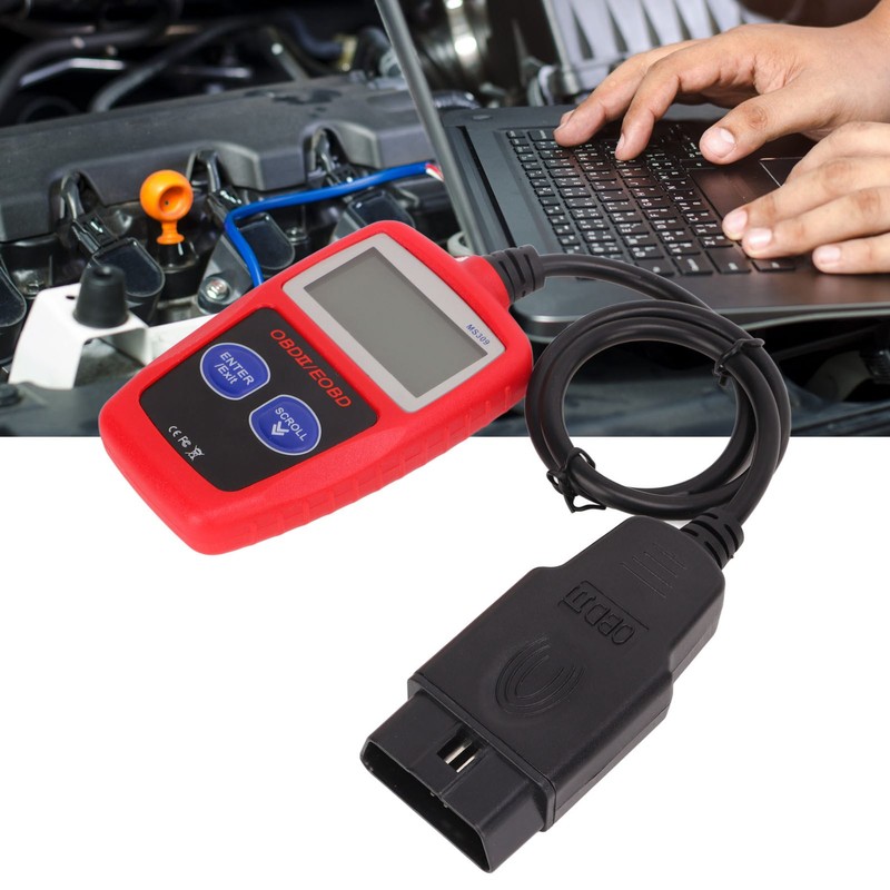 CAN BUS OBD2 Code Reader Backlit LCD Display High Accuracy