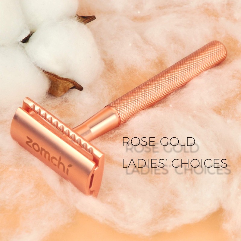 ZOMCHI Single Blade Razors for Women – Reusable Ladies Razor