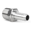 2 Pack 304 Stainless Steel Hose Connector Straight Pipe Adapter