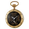 Tiong Antique Steampunk Luxury Skeleton Dial Mechanical Hand Winding Pocket